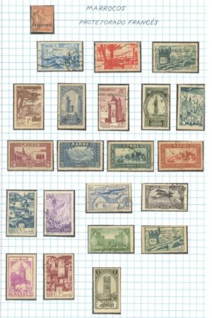 SELOS DO MARROCOS LOTE 64 .