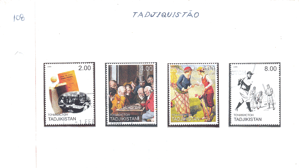 selos do tadjquistao lote 108 Casa do Colecionador