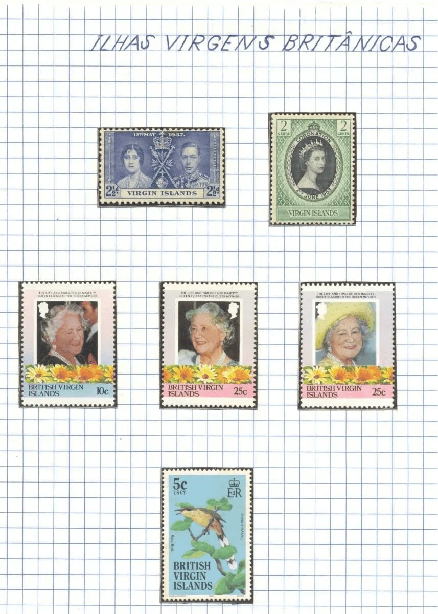 selos ilhas virgens britanicas lote 151 Casa do Colecionador