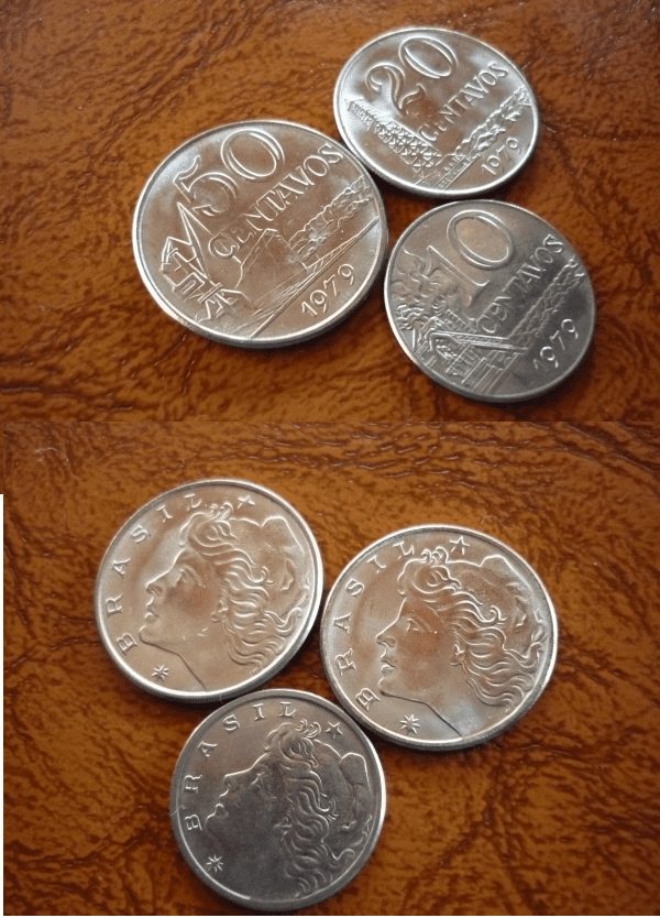 TRIO DE 1979 10-20-50 CENTAVOS .