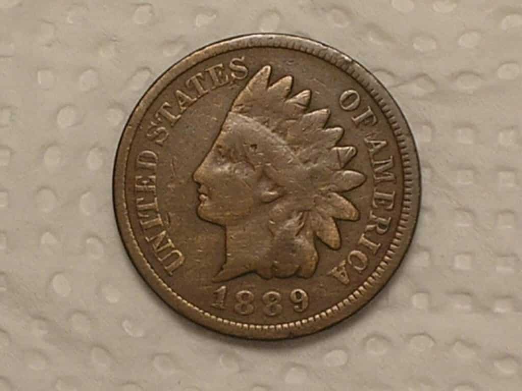 Usa) 1 Cent - 1889 ... Indian Head / VF / usa01