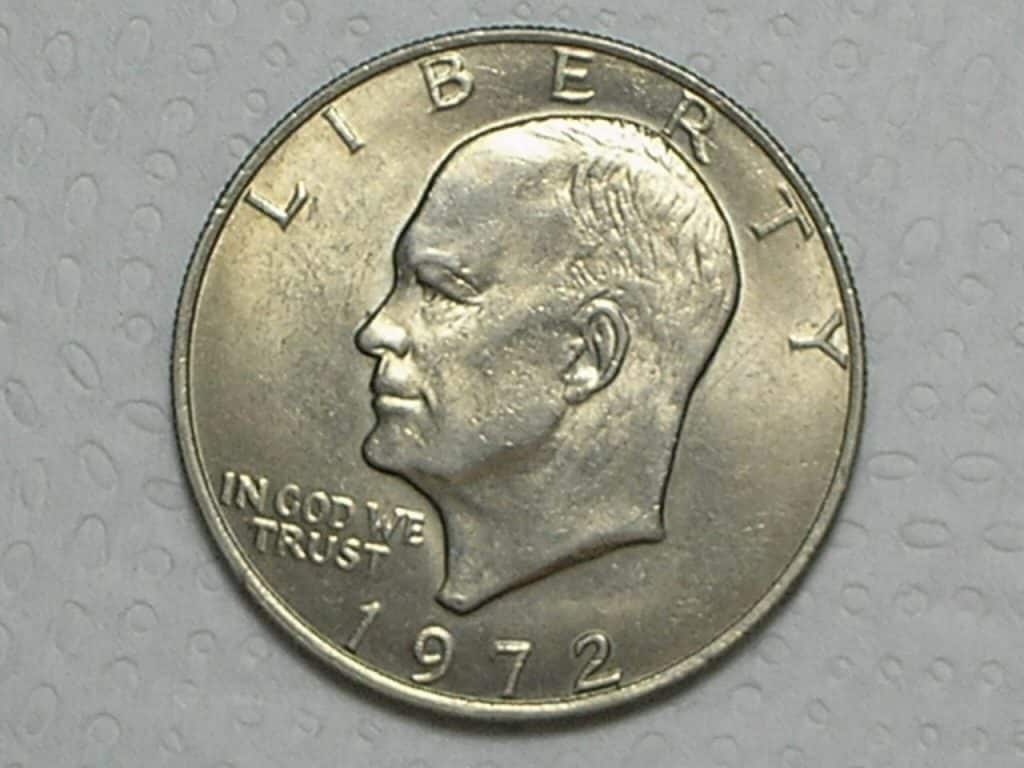 Usa) 1 Dollar Eisenhower - 1972 / Níquel / Bonita - Flor de Cunho / usa02
