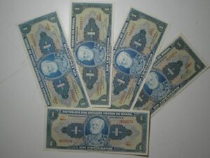 1 Cruzeiro com todas as Assinaturas C-009/10/11/12/13 - Sob/Fe