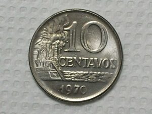 10 Centavos - 1970 / Flor de Cunho total / Raro nesse estado / cod. 920.5
