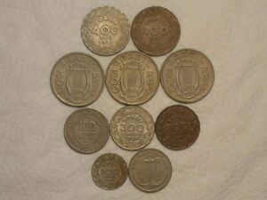 10 Moedas de 100 / 300 / 400 Réis diferentes valores e datas Mbc/soberbas / 570