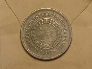 100 Réis - 1897 / Império do Brasil / Mbc Bonita / cod. 700