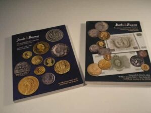 2 Catálogos de Moedas Stack's & Bowers Galleries, muito Ilustrado, Diversos Países e moedas, Ano 2016/2017 / "Valores em Dollar"
