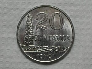 20 Centavos - 1979 / Data muito Escassa / Flor de Cunho / cod. 920.2