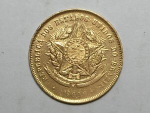 20 Réis - 1900 / Bronze da República / Flor de Cunho - Lindíssimo exemplar