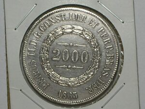 2.000 Réis – 1863 “Imperio do Brasil” / Qualidade Soberba / Prata