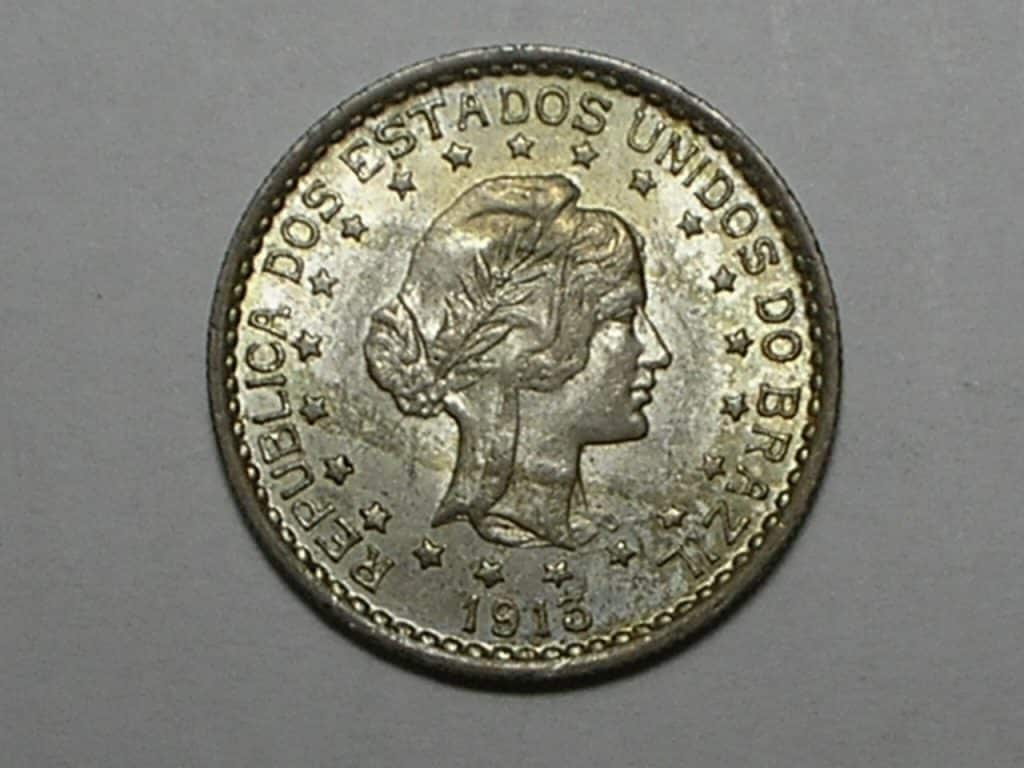 500 Rs. - 1913 / Estrelas Soltas / Sob/Flor linda