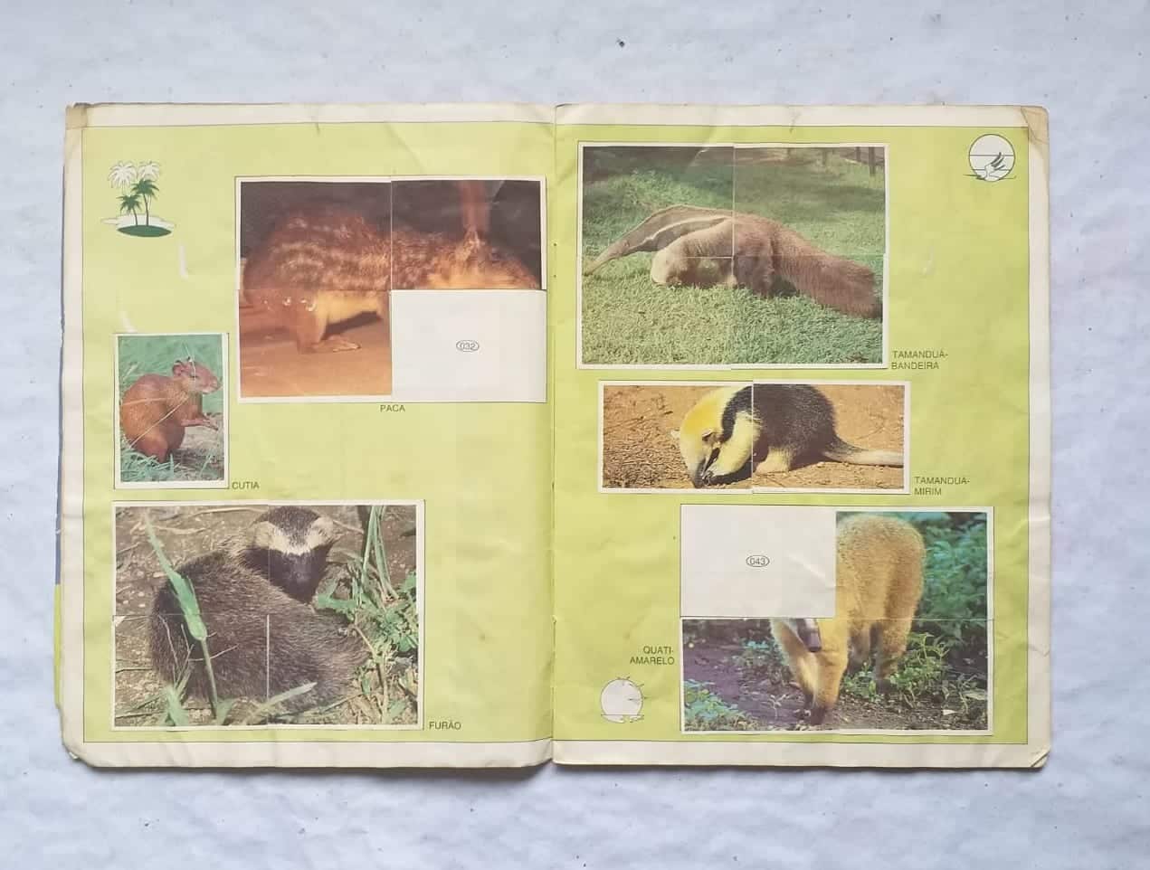 | Casa do Colecionador Álbum de Figurinhas - A Saga do Pantanal (Incompleto com 168 fig coladas - SUCATA) 1990