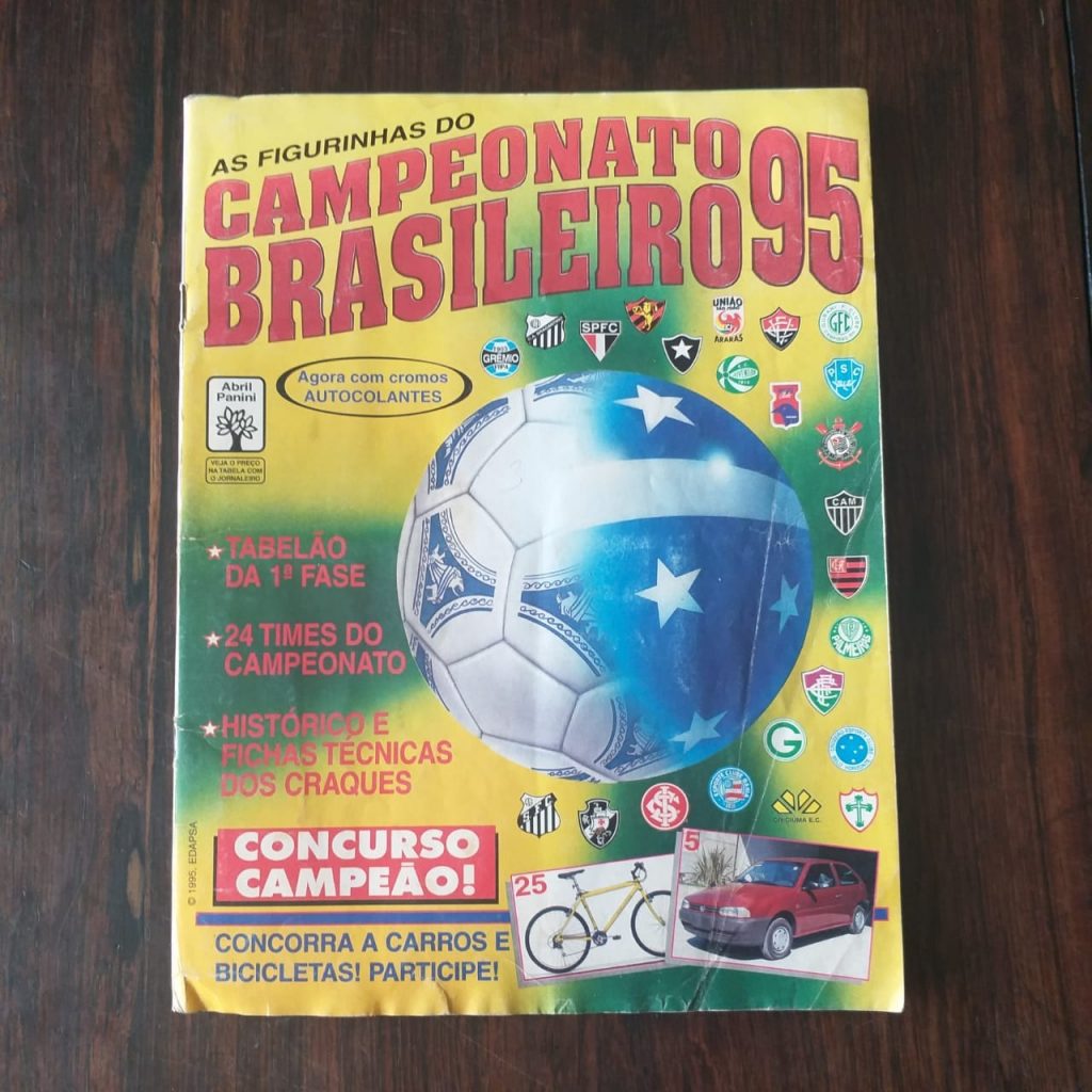 Álbum de Figurinhas - Campeonato Brasileiro 1995 (Incompleto com 455 fig coladas) Leia a descrição