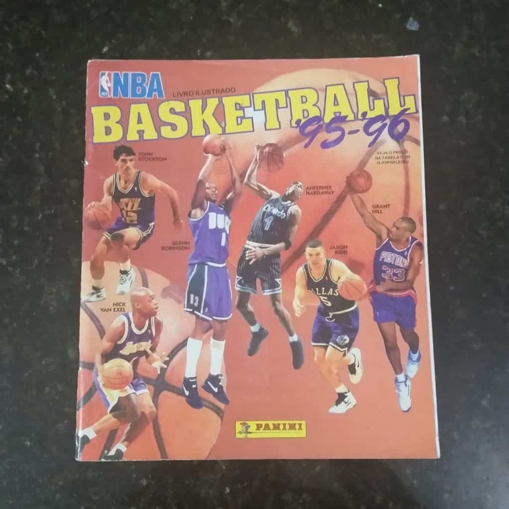 Álbum de Figurinhas - NBA Basketball Temporada 95-96 (Incompleto com 182 fig coladas) 1996