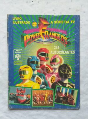 Álbum de Figurinhas - Power Rangers (Incompleto com 69 fig coladas - SUCATA) 1995