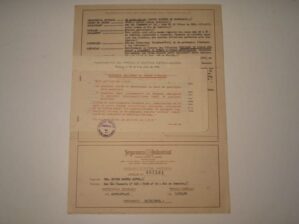 Apólice de seguros contra incêndio, 4 milhões, ano de 1964/1965