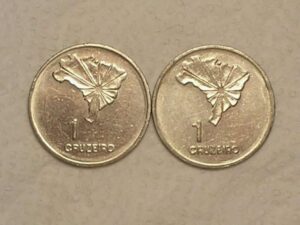 Bordas Invertidas) 1 Cruzeiro - 1972 / Sesquicentenário da |Independência / cod. 570a.1