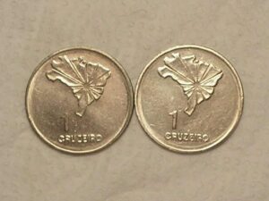 Bordas Invertidas) 1 Cruzeiro - 1972 / Sesquicentenário da |Independência / cod. 570a.2