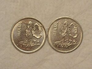 Bordas Invertidas) 1 Cruzeiro - 1972 / Sesquicentenário da |Independência / cod. 570a.3