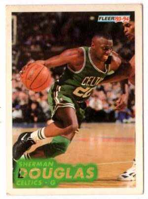 Card Fleer NBA - 77 - Sherman Douglas - Boston Celtics - 1993 / 1994