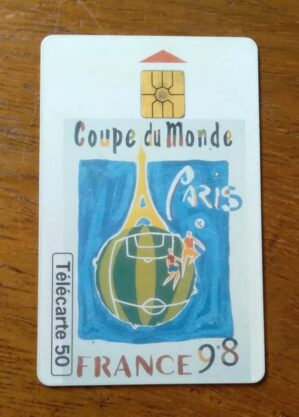 Cartão França Telecom 1998 . Copa do Mundo Paris