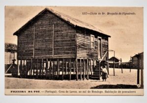 Cartao Postal Antigo - Portugal - Figueira da Foz - Habitação de Pescadores - Anos 1910