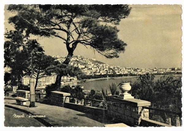 Cartao Postal Fotografico Napoli - Italia - Vista Panoramica - Anos 50