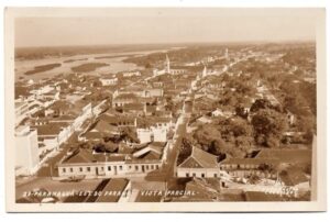 Cartao Postal Paranaguá ( PR ) - Vista Parcial - Anos 50
