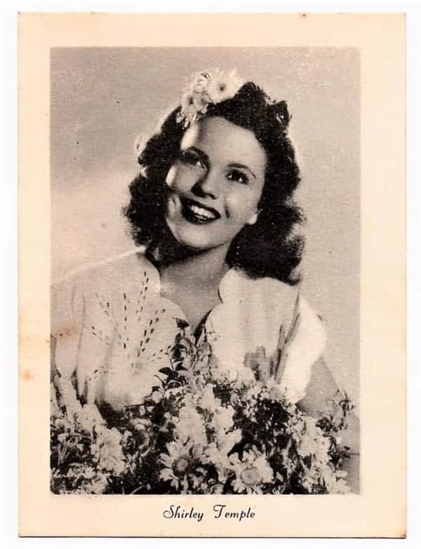 Cartao Postal Tipografico Shirley Temple - Cinema - Anos 40