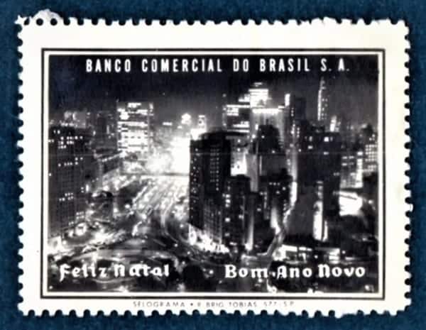 Cinderela Filatelica - Selograma - Banco Comercial Do Brasil - Anos 50