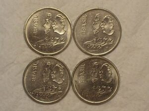 Duas séries com Bordas Invertidas) 1 Cruzeiro - 1972 / Sesquicentenário da |Independência / cos. 570a.8