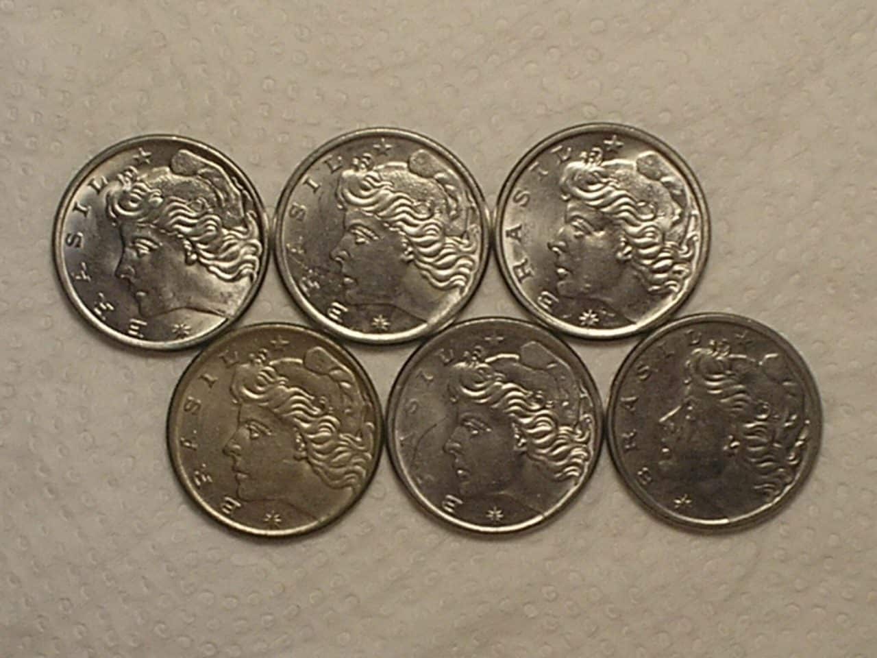 | Casa do Colecionador Flor) Série 10 Centavos - 1970/74/75/76/77/78 / cod.570.1