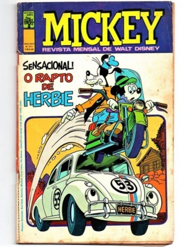 Hq Gibi Mickey Nº 311 - O Rapto de Herbie - Editora Abril - 1978