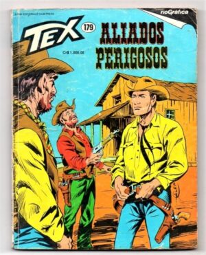 HQ - Gibi - TEX Nº 179 - Rio Grafica Editora - Aliados Perigosos - 1984