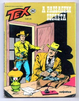 HQ - Gibi - TEX Nº 202 - Rio Grafica Editora - A Passagem Secreta - 1986
