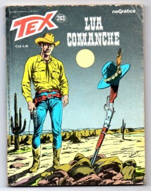 HQ - Gibi - TEX Nº 203 - Rio Grafica Editora - Lua Comanche - 1986