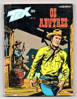 HQ - Gibi - TEX Nº 204 - Rio Grafica Editora - Os Abutres - 1986