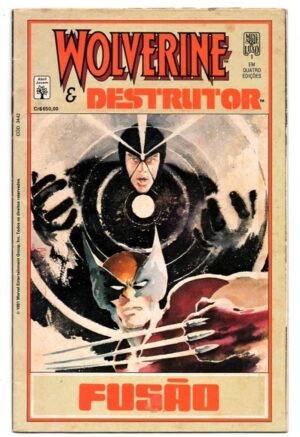 Hq Gibi - Wolverine e Destrutor - Fusão - Nº 1 de 4 - 1991
