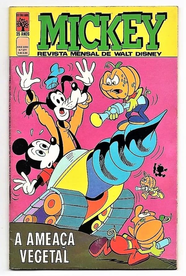 Hq Mickey Nº 277 - A Ameça Vegetal - 1975
