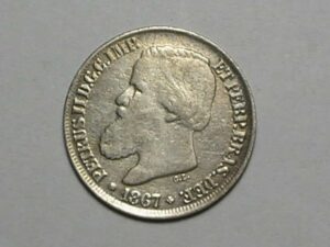 Império - 200 Réis - 1867 - Prata