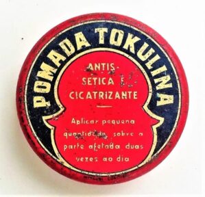 Lata Antiga Medicamento Tokulina Pomada - Anos 40 - Farmacia