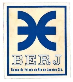 Plastico Adesivo - Banco do Estado do Rio de Janeiro - Anos 60