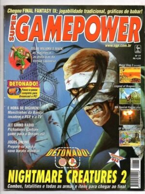 Revista Super Game Power Nº 77 - 2000 - Metal Slug 3 - Nightmare Creatures 2