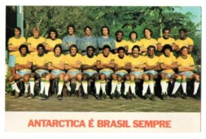 Seleção Brasileira de Futebol 1973 - Cia Antarctica Paulista - Cartão Postal Promocional
