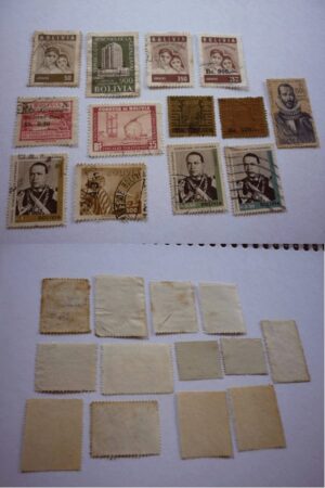 SELOS DA BOLÍVIA LOTE 18 .