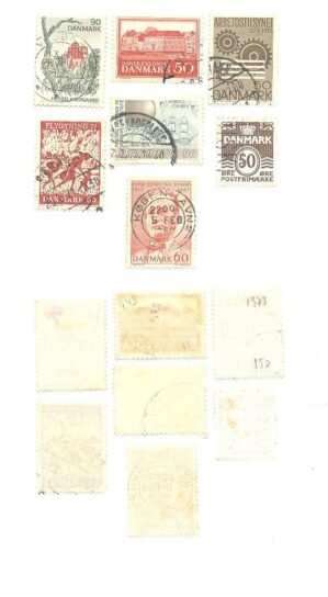 SELOS DA DINAMARCA LOTE 28.