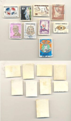 SELOS DA REPÚBLICA DOMINICANA LOTE 06.