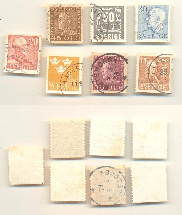 SELOS DA SUÉCIA LOTE 15.