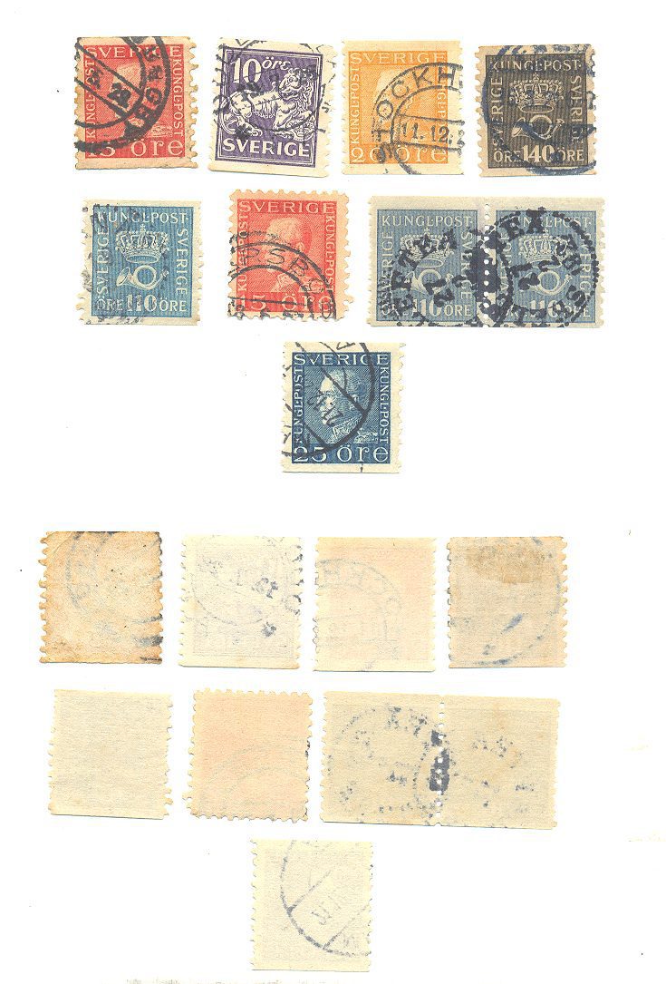 SELOS DA SUÉCIA LOTE 22.