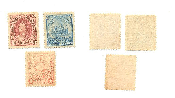 SELOS DE EL SALVADOR LOTE 17.